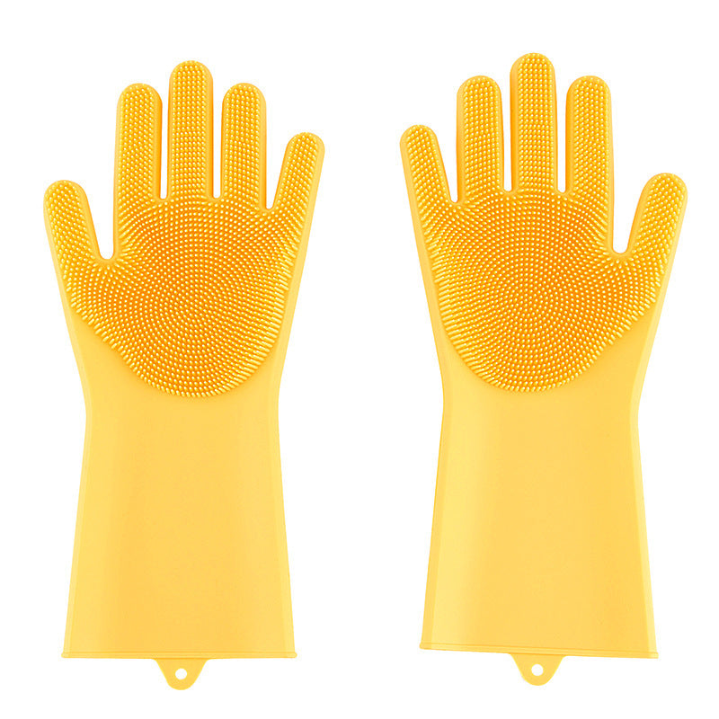 Silicone Cleaning Gloves — Scrub Built In. Clean Faster. No Extra Tools.