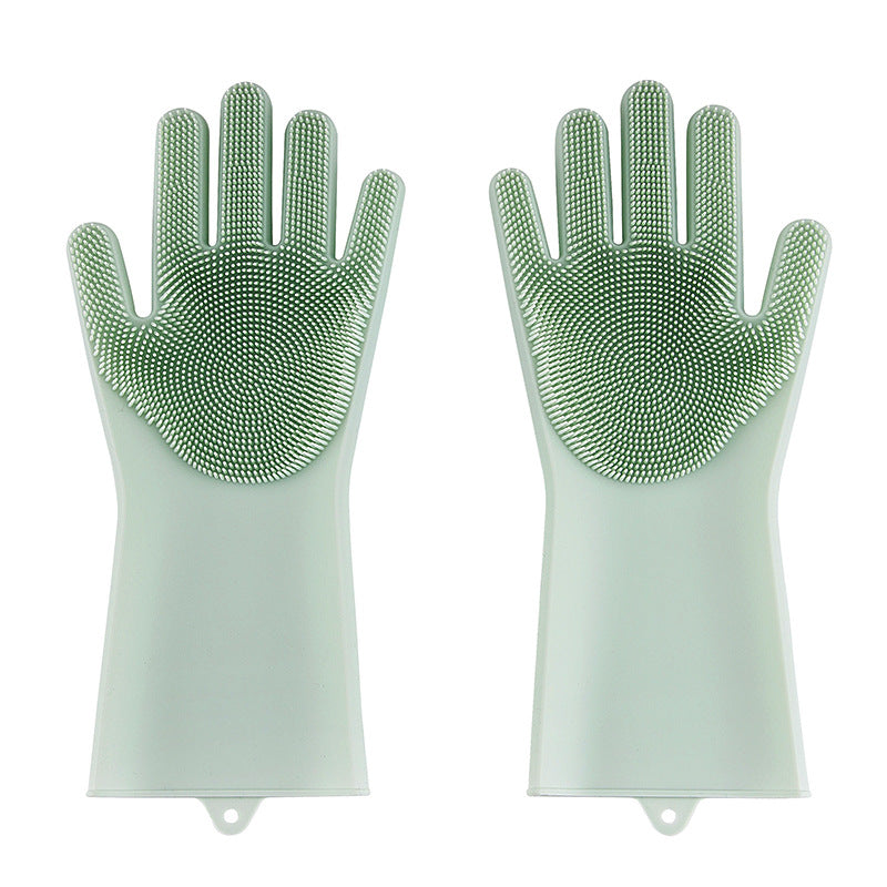 Silicone Cleaning Gloves — Scrub Built In. Clean Faster. No Extra Tools.