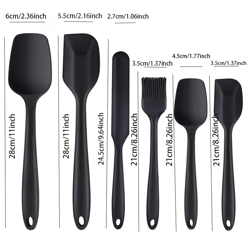 6-Piece Silicone Spatula Set — Precision Control. Clean Edges. No Waste.