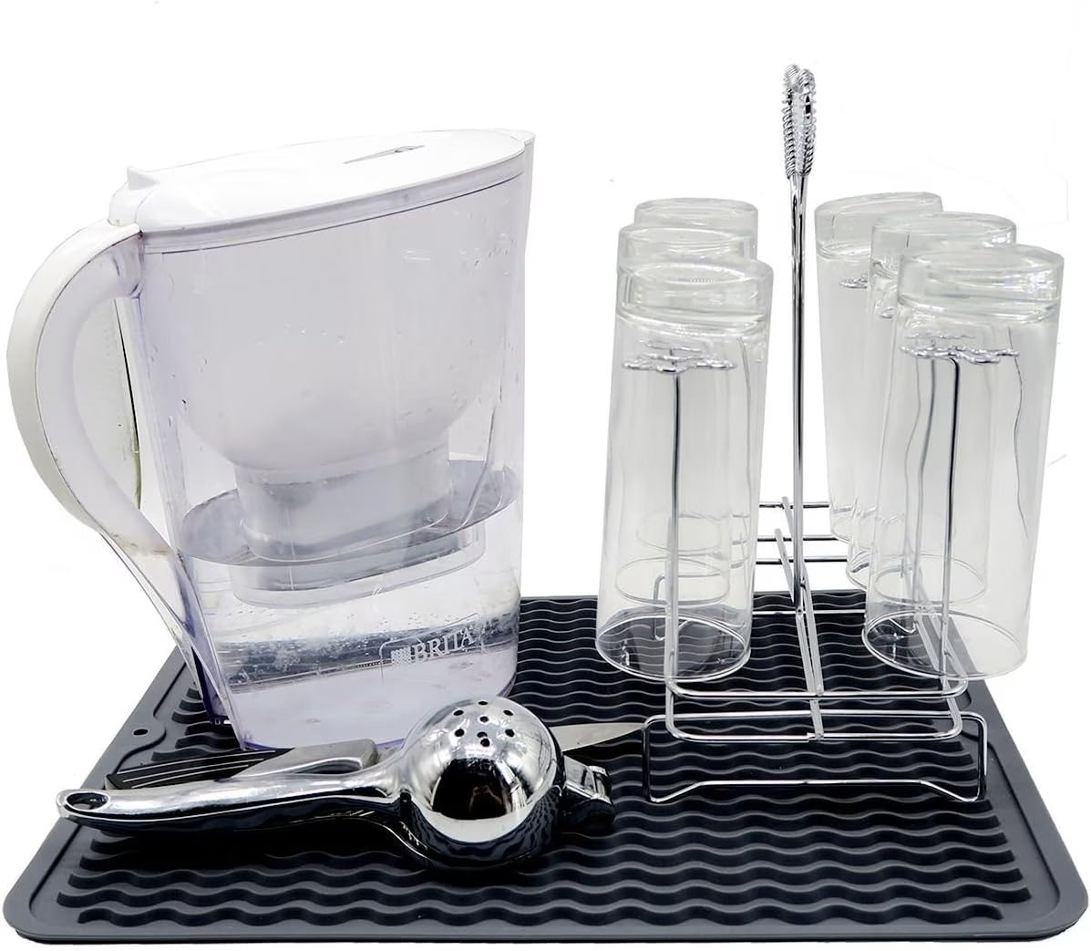 Silicone Drying Mat — Drain Clean. Dry Fast. No Saturation.