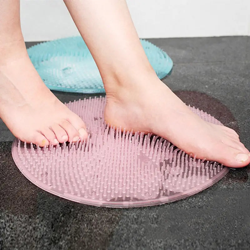 Silicone Foot Scrubber Mat — Hands-Free Clean. Stable Grip. No Slipping.