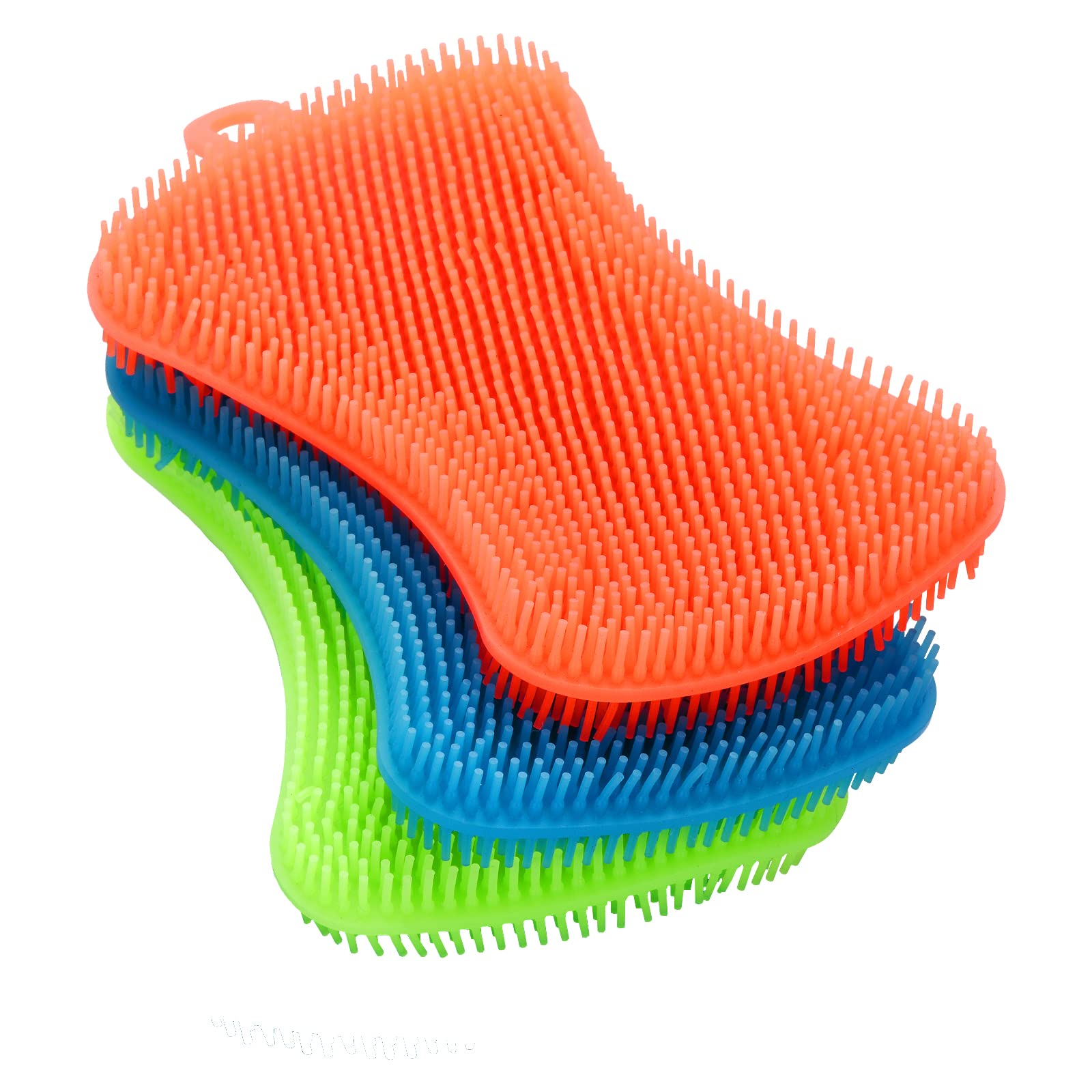 Silicone Dish Sponges (3-Pack) — Scrub Clean. Dry Fast. No Odor.