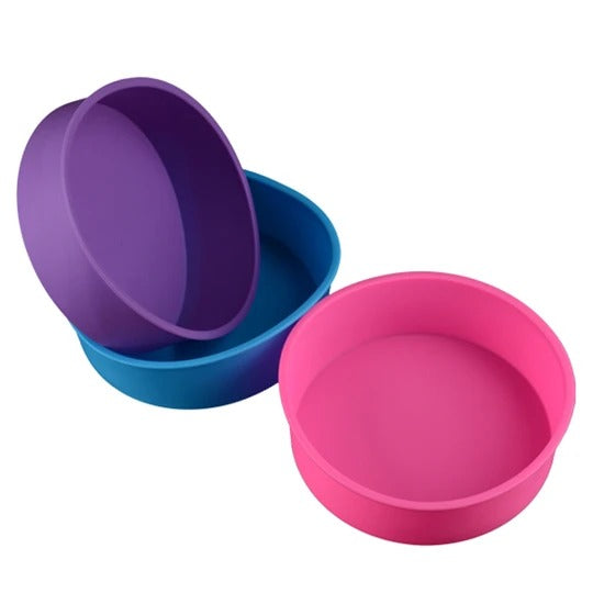 Silicone Round Cake Pan — Flexible, Non-Stick, Easy-Release