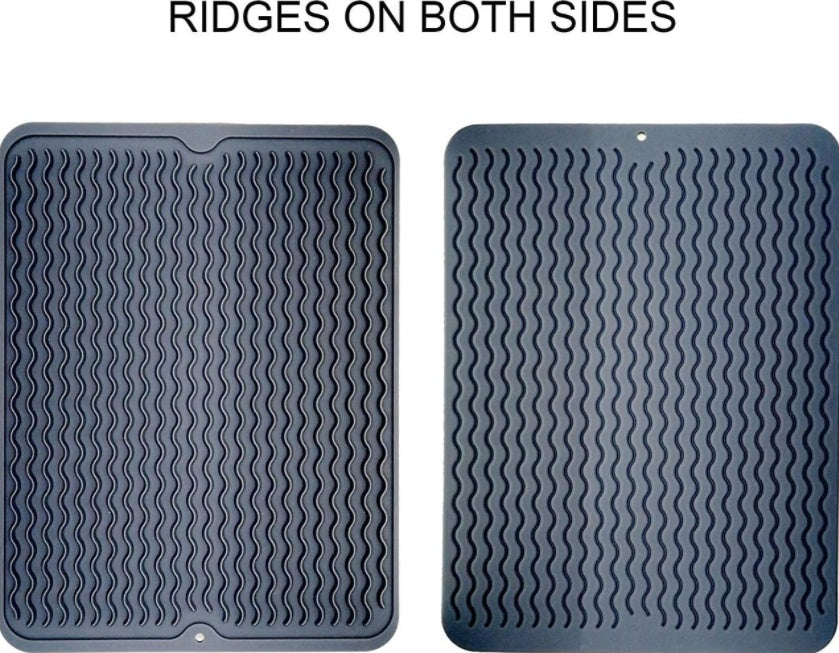 Silicone Drying Mat — Drain Clean. Dry Fast. No Saturation.