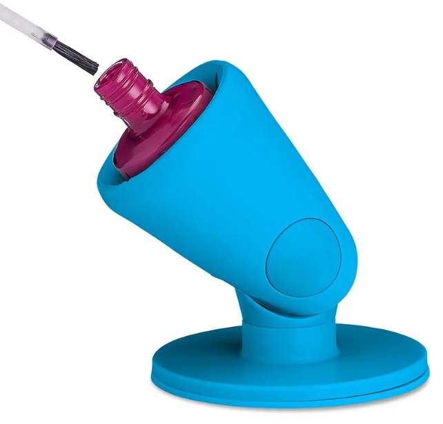Silicone Nail Polish Holder — Stable Angle. Clean Application. No Spills.