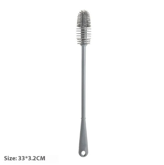 Silicone Bottle Brush — Deep Reach. No Scratches. No Odor.