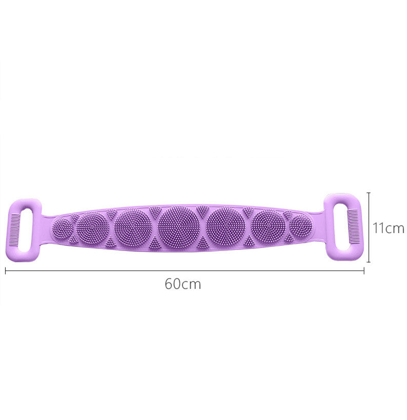 Silicone Back Scrubber Strap — Full Coverage. Flexible Reach. No Buildup.