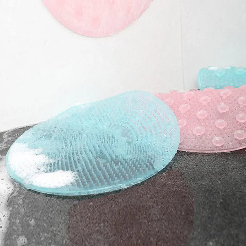Silicone Foot Scrubber Mat — Hands-Free Clean. Stable Grip. No Slipping.