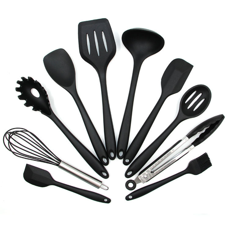 10-Piece Silicone Kitchen Utensil Set — Cook Clean. No Residue. No Wear.
