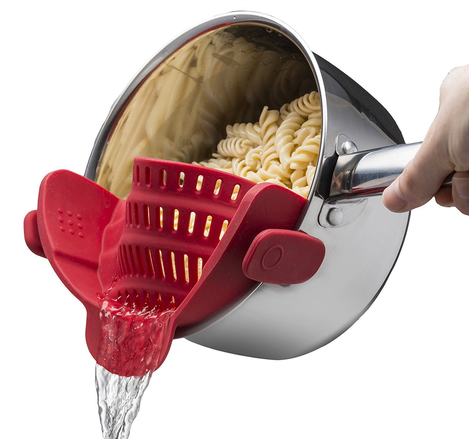 Silicone Clip-On Pot Strainer — Drain Fast. Stay in Control. No Spills.