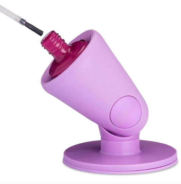 Silicone Nail Polish Holder — Stable Angle. Clean Application. No Spills.