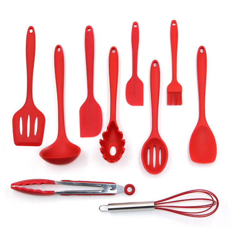 10-Piece Silicone Kitchen Utensil Set — Cook Clean. No Residue. No Wear.