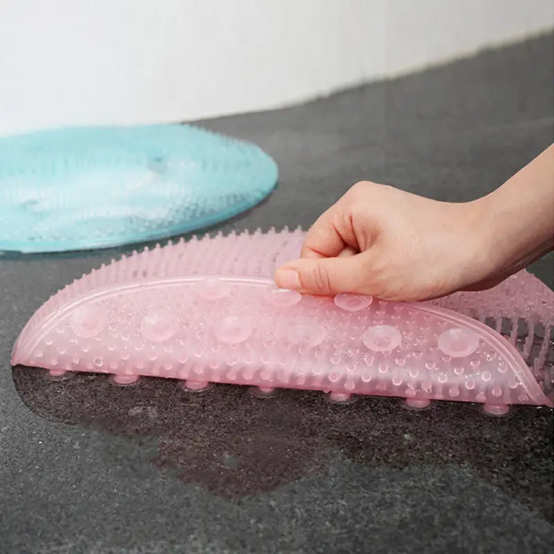 Silicone Foot Scrubber Mat — Hands-Free Clean. Stable Grip. No Slipping.
