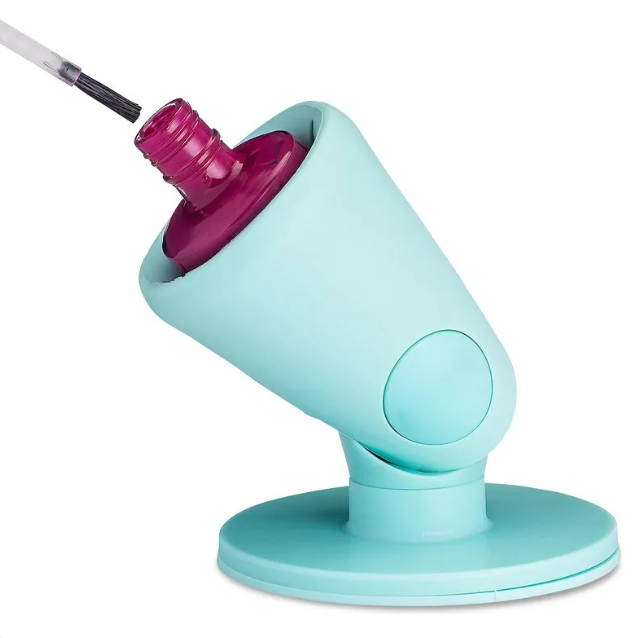 Silicone Nail Polish Holder — Stable Angle. Clean Application. No Spills.