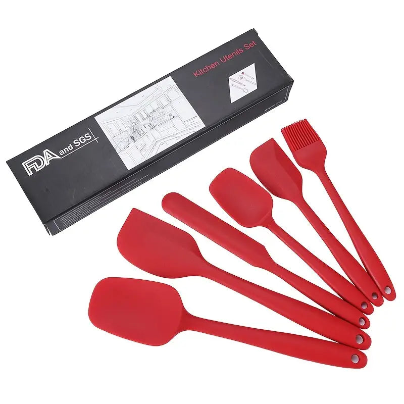 6-Piece Silicone Spatula Set — Precision Control. Clean Edges. No Waste.
